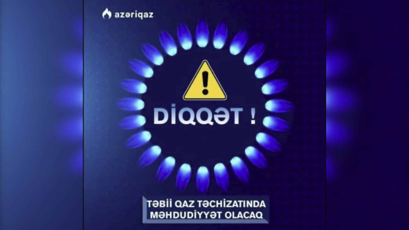 Sabunçuda və Xəzərdə 12.000 evin qazı kəsiləcək