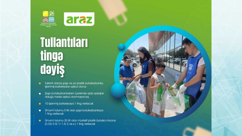 Növbəti “Tullantıları tingə dəyiş” aksiyası baş tutacaq