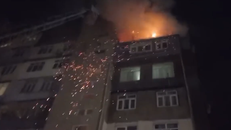 9-cu mikrorayonda yanğın hadisəsi baş verib