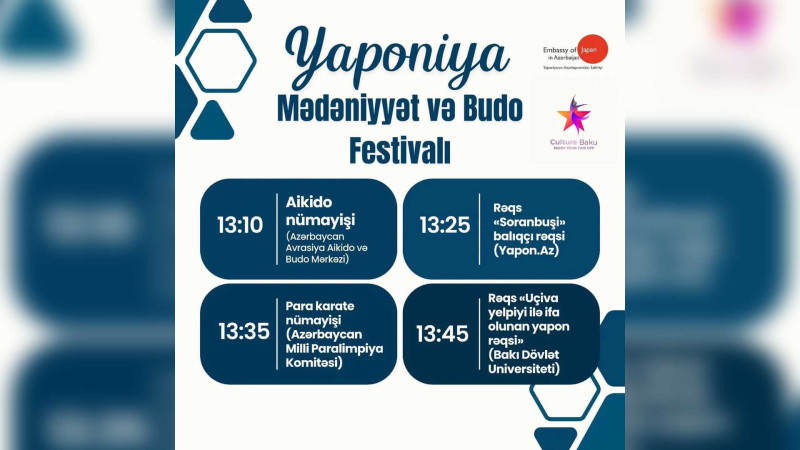 Bakıda Yaponiya Mədəniyyət və Budo Festivalı keçiriləcək