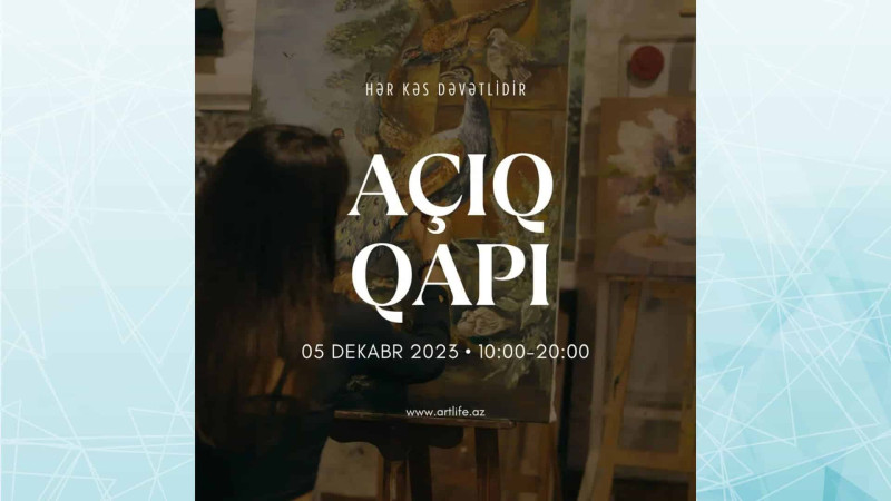 Rəsm kursları sənətlə maraqlanan hər kəs üçün açıq qapı elan edir