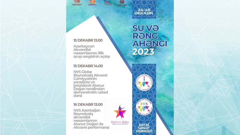 Xətai Sənət Mərkəzində ənənəvi akvarel rəsmləri sərgisi baş tutacaq