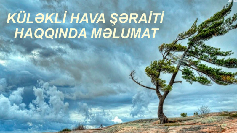 Bakıda güclü külək olacaq
