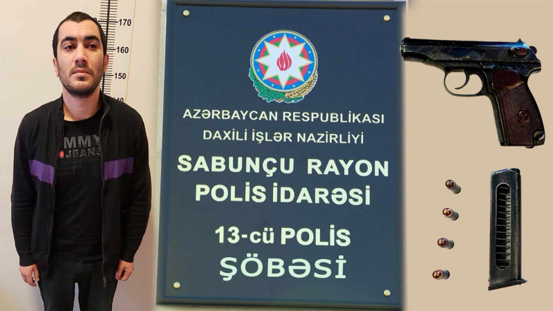 Sabunçu rayonunda əməliyyat: bir nəfərdən “Makarov” götürülüb