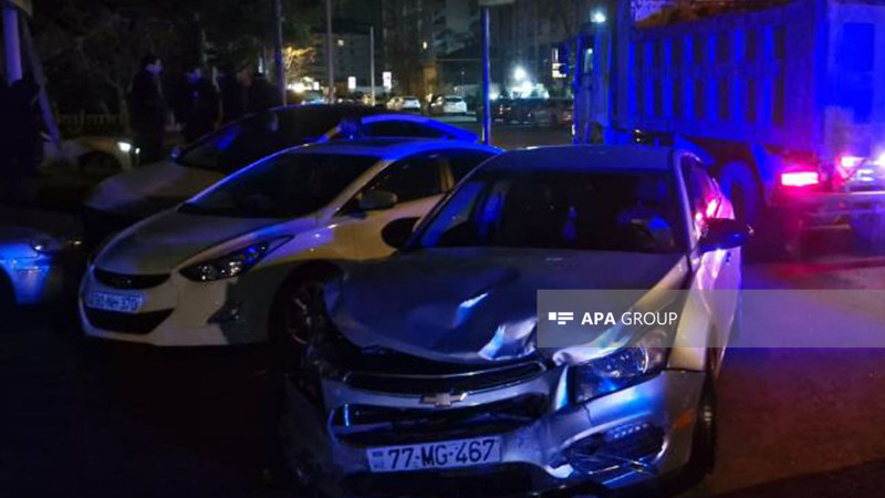 Xətaidə 4 avtomobil toqquşub