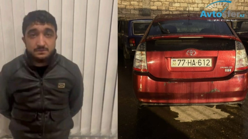 Suraxanı rayonunda narkotik vasitələrin təsiri altında olan taksi sürücüsü saxlanılıb