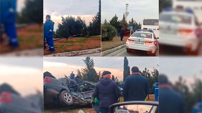 8 Noyabr prospektində “Mercedes” avtobusla toqquşub