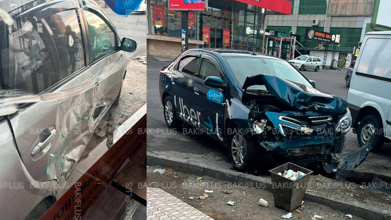 Bakıda “Toyota” Chevrolet”lə toqquşub