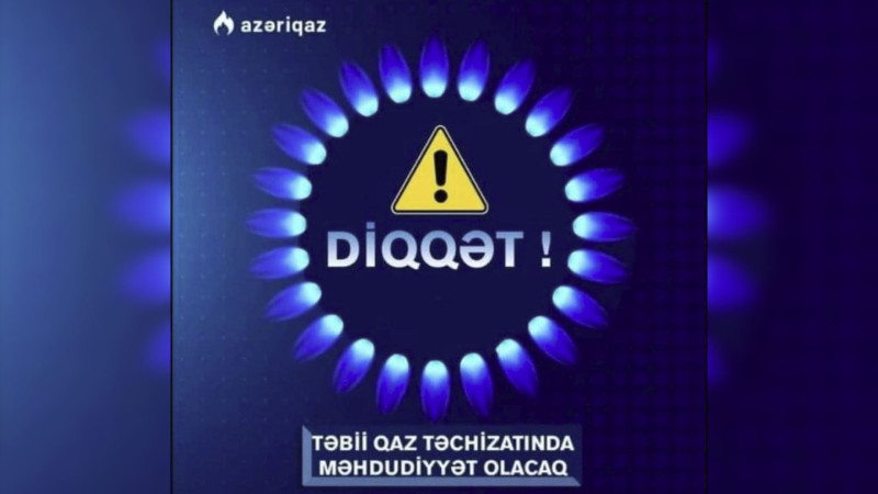Bayılda qaz təchizatı dayandırılıb