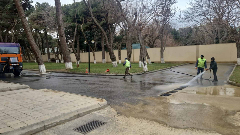 Nəsimi rayonunda təmizlik işləri aparılıb