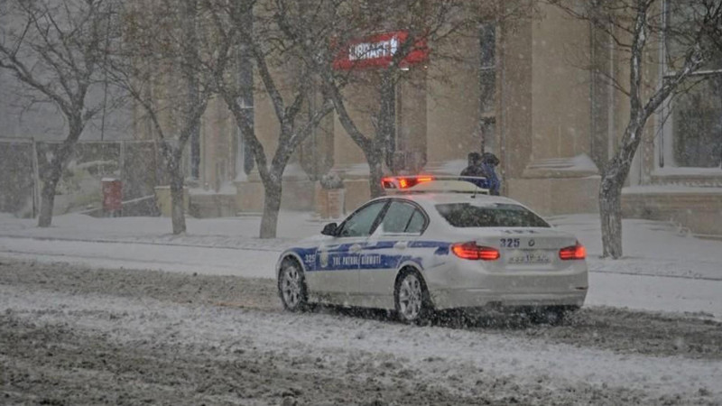 Baş Dövlət Yol Polisindən xəbərdarlıq: hava şəraitini nəzərə alın