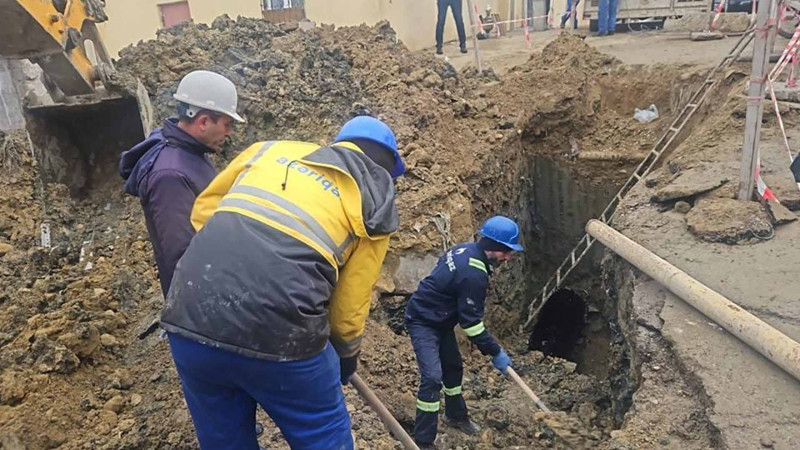 Yasamal rayonunda qazın təchizatı bərpa olunub