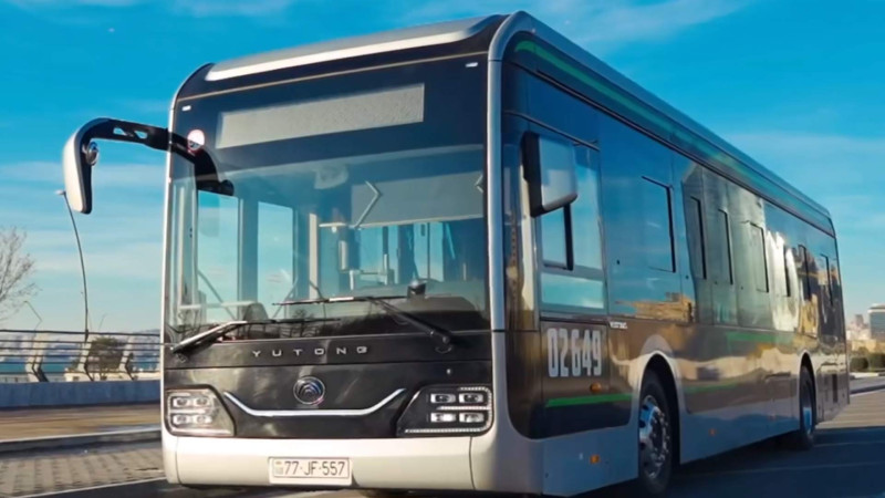 Bakıda daha bir elektrik avtobusu xəttə buraxılıb – VİDEO