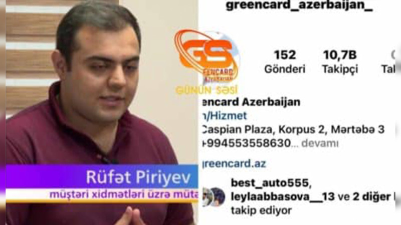 Bakıda fırıldaqçılıqda şübhəli bilinən “Green Card Azərbaycan” şirkətinin təmsilçisi saxlanılıb
