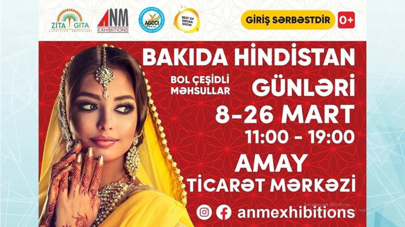 Bakıda Hindistan mədəniyyəti ilə bağlı tədbir keçiriləcək
