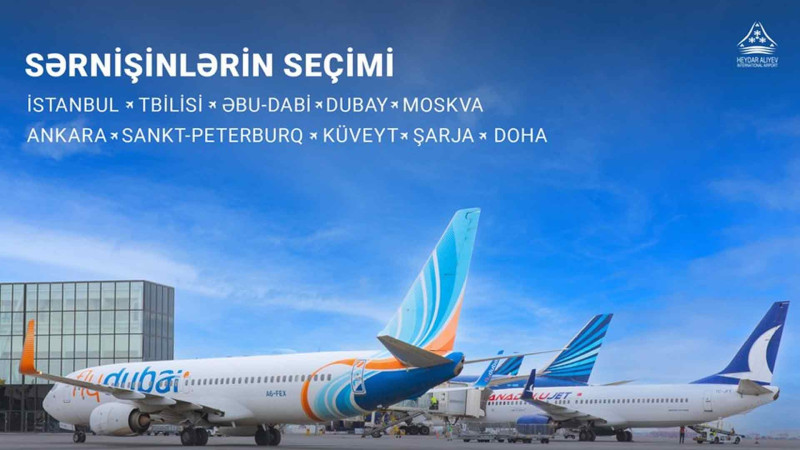 Bakı aeroportundan hansı beynəlxalq istiqamətlər ən populyardır?