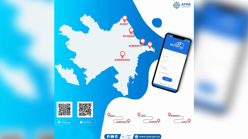 “Biletim.az” portalına yeni marşrutlar əlavə olunub