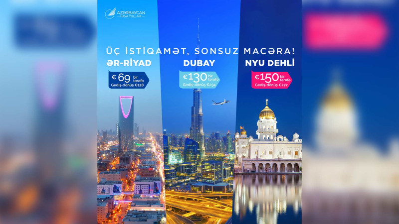 AZAL üç populyar istiqamətə qiymətləri endirib