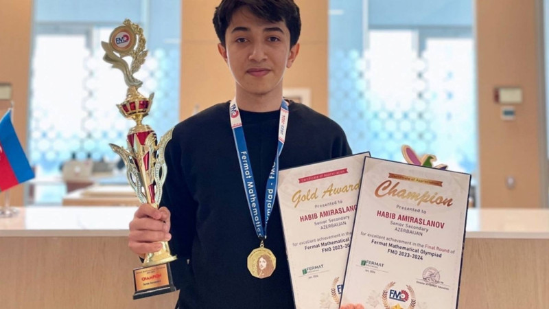 ADA Məktəbinin şagirdi beynəlxalq olimpiadada qalib gəlib
