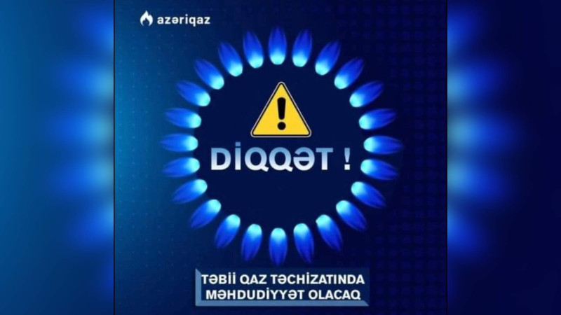 Bakının 3 rayonunda sabah qaz kəsiləcək