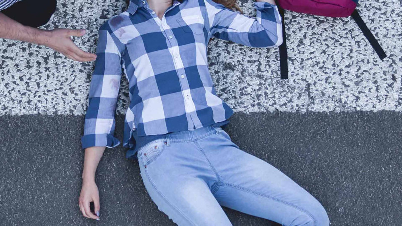 Zabratda qəzada qadının ayağı sınıb