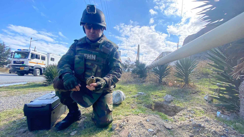 Buzovnada yararlı əl qumbarası tapılıb – VİDEO