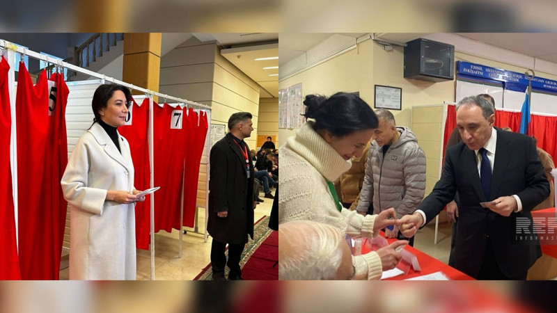 Baş prokuror və Ombudsman seçki məntəqəsinə gəliblər