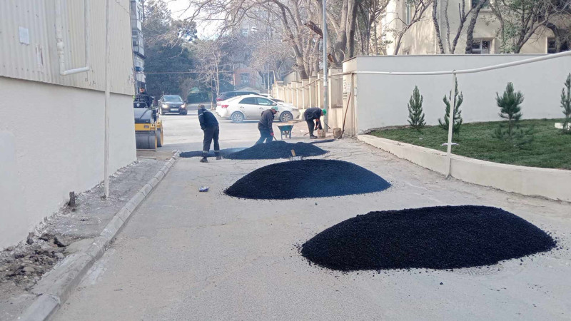 Nəsimidə məhəllədaxili yollar təmir olunur