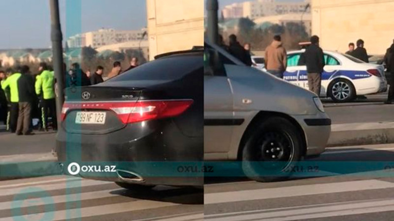 Nərimanovda YPX avtomobili qəzaya uğrayıb – VİDEO
