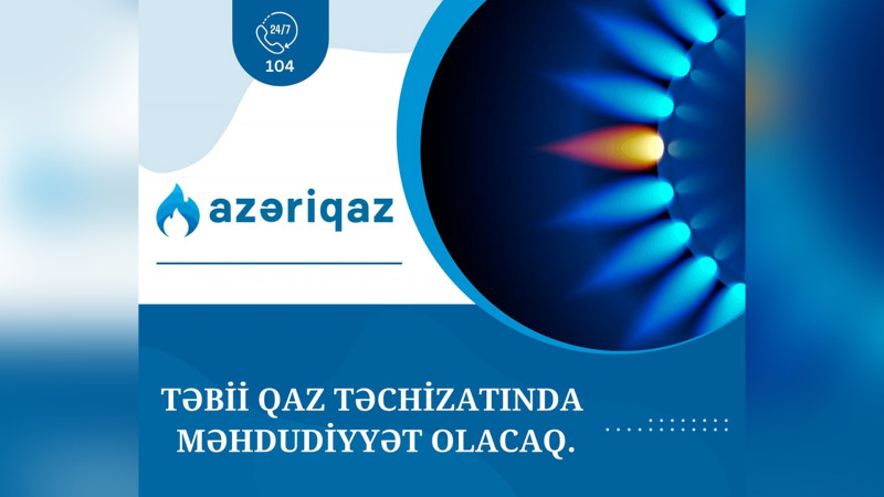 Suraxanıda qaz təchizatı dayandırılacaq