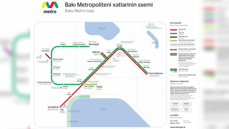 Bənövşəyi xətt üzrə yeni stansiyanın istifadəyə veriləcəyi il bəlli olub