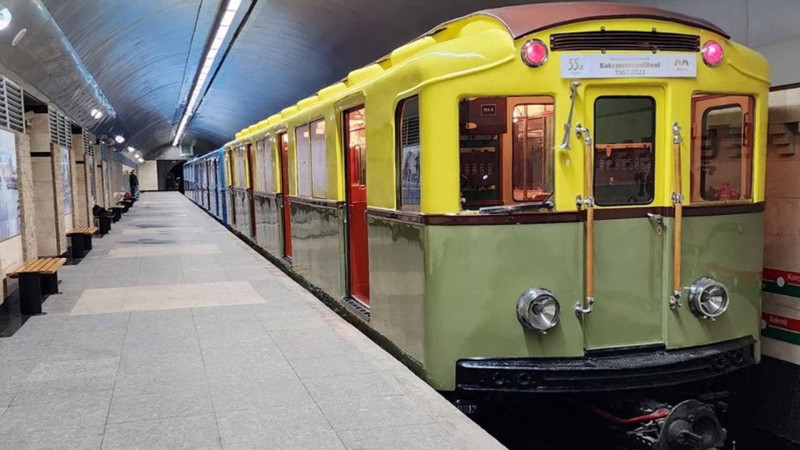 Metroda retro vaqonlar yenidən göstəriləcək