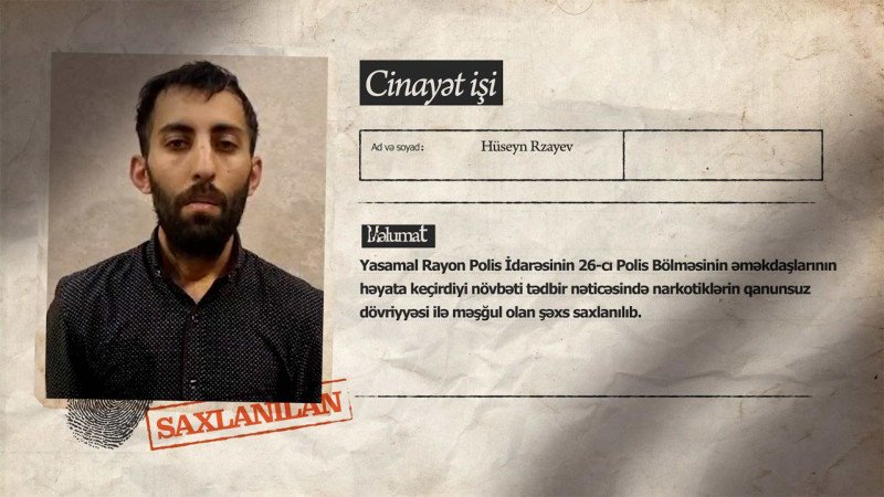Yasamalda vətəndaşdan 4 kiloqrama yaxın narkotik tapılıb – VİDEO