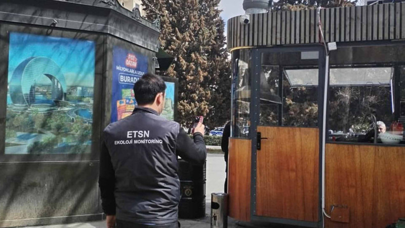 AMEA-nın qarşısında atmosferi çirkləndirən obyekt cərimələnib