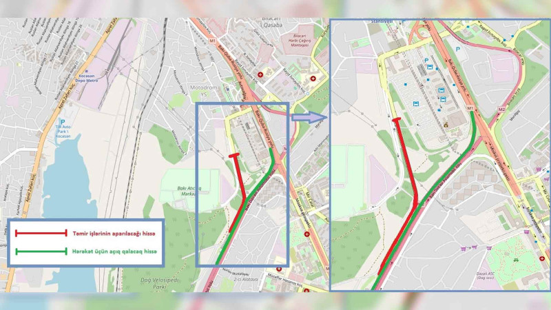 Avtovağzalın ətrafındakı avtomobil yolu təmirə bağlanır