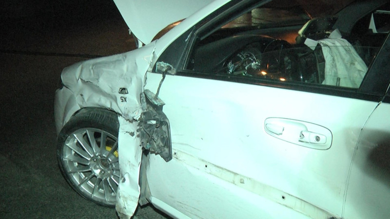 8 Noyabr prospektində 2 avtomobil toqquşub