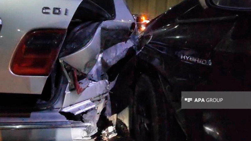 Ziya Bünyadovda tuneldə yol qəzası baş verib