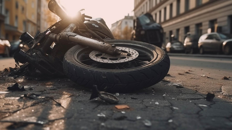 Yeni Günəşli qəsəbəsində motosikletçi qəzada xəsarət alıb
