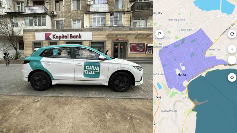 “Car Sharing” üçün avtomobillər Bakı küçələrində peyda olub