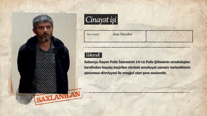 Sabunçuda çətənə əkən şəxs tutulub