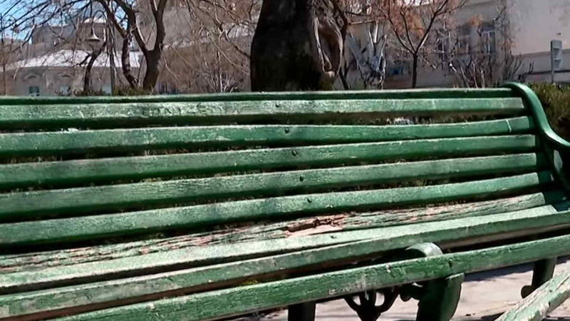 Səməd Vurğun bağında quraşdırılan oturacaqlar yararsız vəziyyətdədir