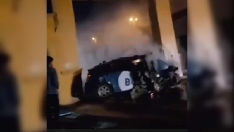 Ramanada “Prius” beton tağa çarpılıb