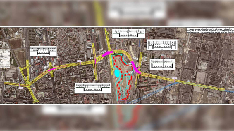 Bakıda yeni avtomobil yolu inşa olunur