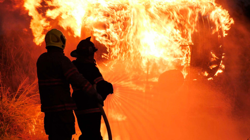 “İpək Yolu” Gömrük Terminalında yük avtomobili yanıb