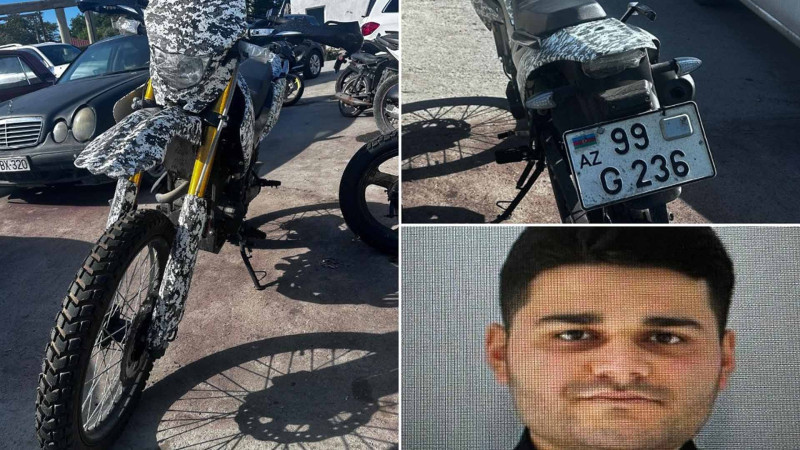 Nizamidə avtoxuliqanlıq edən motosiklet sürücüsü saxlanılıb