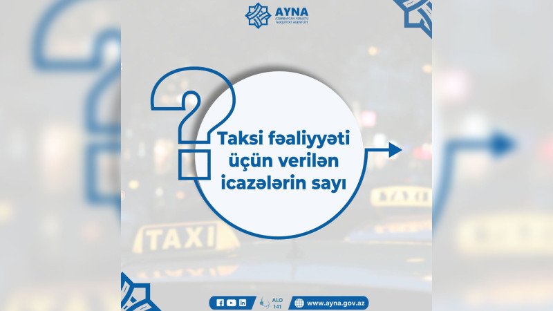 Taksi fəaliyyəti üçün neçə nəfər icazə alıb?