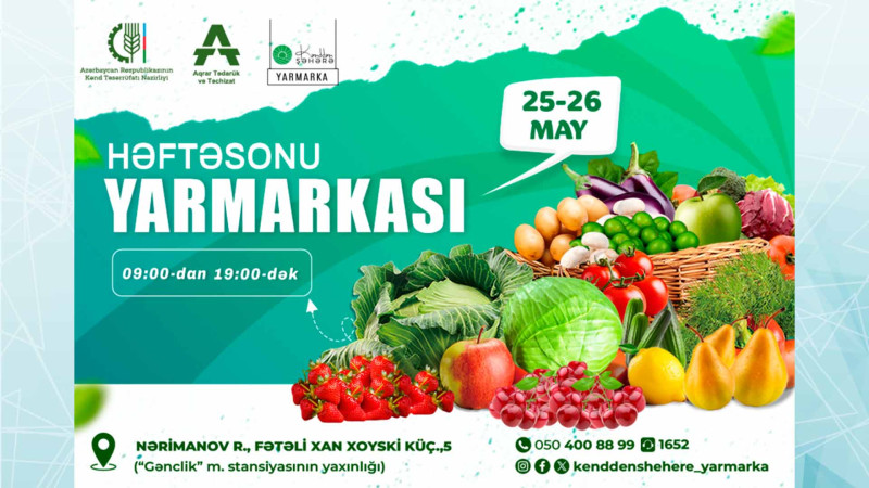 Nərimanovda növbəti dəfə “Kənndən Şəhərə” yarmarkası baş tutacaq