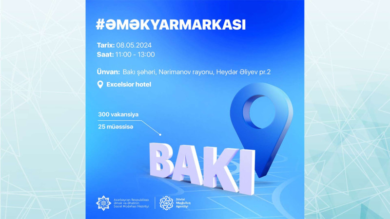 Nərimanovda əmək yarmarkası baş tutacaq