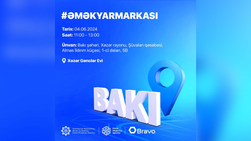 Şüvəlanda əmək yarmarkası təşkil olunacaq
