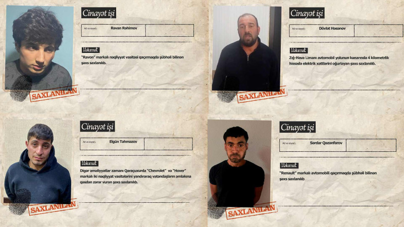 Suraxanıda narkotacirlər, oğurluq və quldurluq edənlər tutulublar